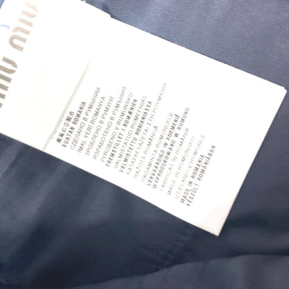 Miumiu Shorts Mp676 Wool, Elastane Blue Women 36