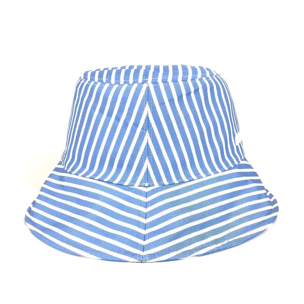 Miumiu Hat 5Hc196 Polyamide Blue Logo Stripe S