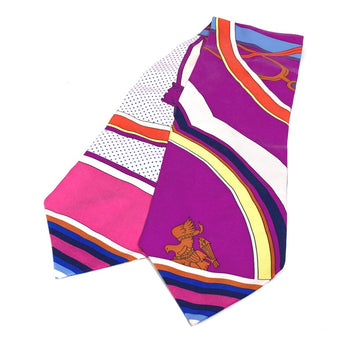 Hermes Scarf Silk Pink Twill Up Women