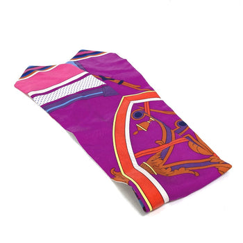 Hermes Scarf Silk Pink Twill Up Women