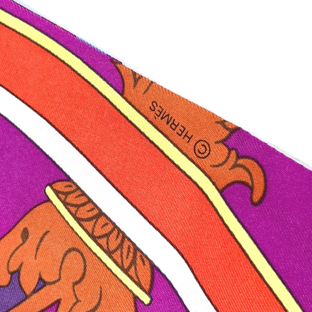 Hermes Scarf Silk Pink Twill Up Women