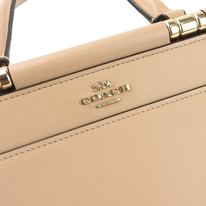 Coach Handbag 31918 Leather Beige Women
