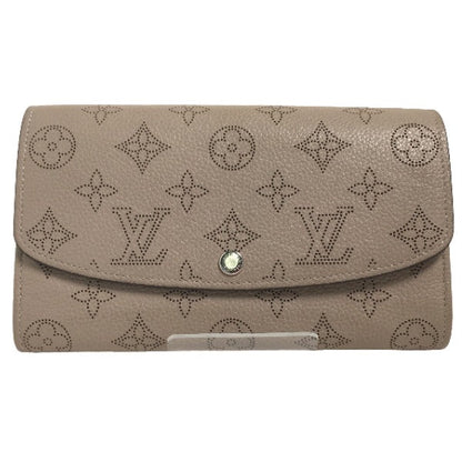 Louis Vuitton Long Wallet Purse M60144 Monogram Mahina Beige Long Wallet Purse Monogram