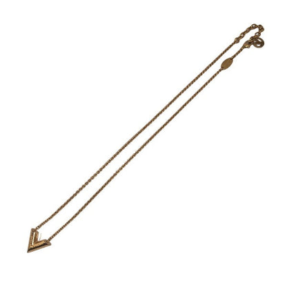 Louis Vuitton Necklace M61083 Gold Plated Gold Necklace Essential V Women