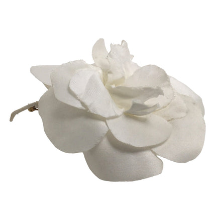 Chanel Brooch Plastic White Camelia With Box Corsage Women