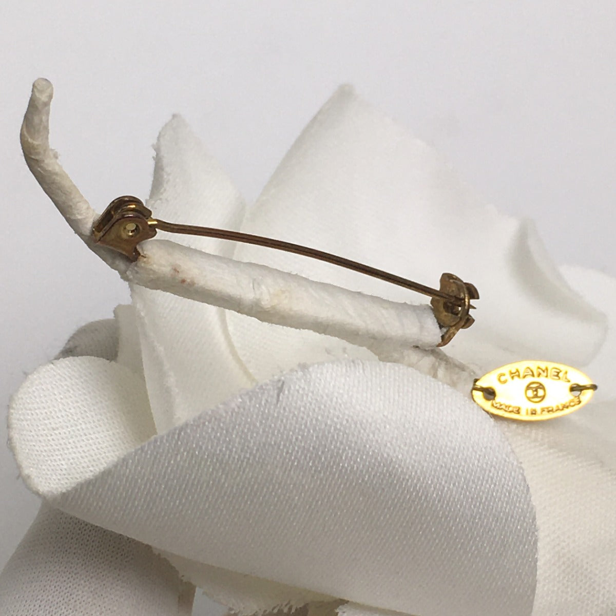 Chanel Brooch Plastic White Camelia With Box Corsage Women