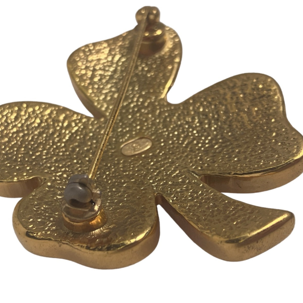 Chanel Brooch Metal Gold / Pink Corsage Coco Mark 031P Clover Women