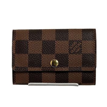 Louis Vuitton Key Case Key Holder N62630 Damier Canvas Brown Key Case Key Holder For 6 Pieces