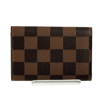 Louis Vuitton Key Case Key Holder N62630 Damier Canvas Brown Key Case Key Holder For 6 Pieces