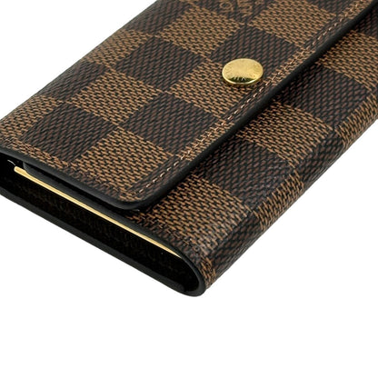 Louis Vuitton Key Case Key Holder N62630 Damier Canvas Brown Key Case Key Holder For 6 Pieces
