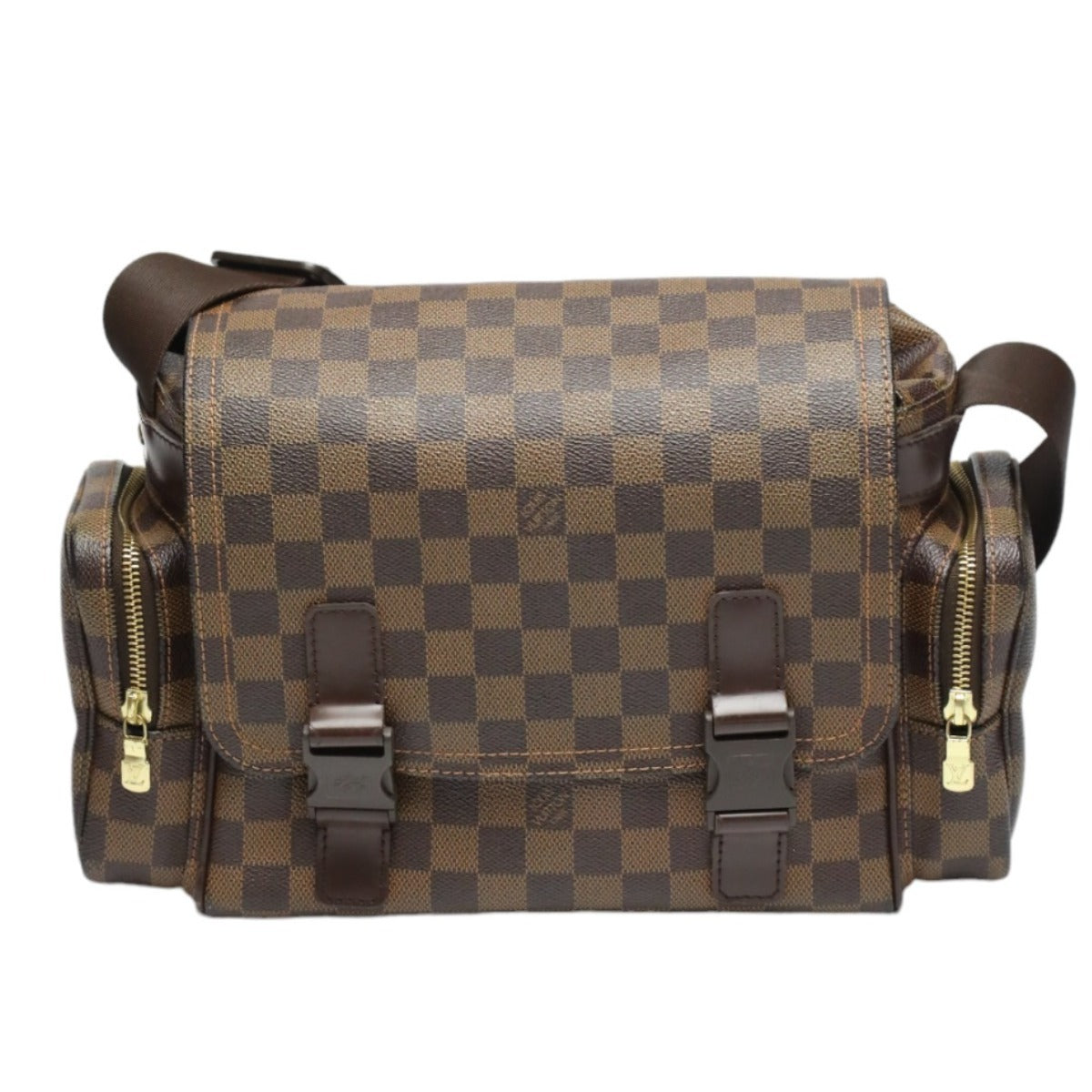 Louis Vuitton Shoulder Bag Damier Canvas Brown Shoulder Bag Damier Reporter Melville Mens