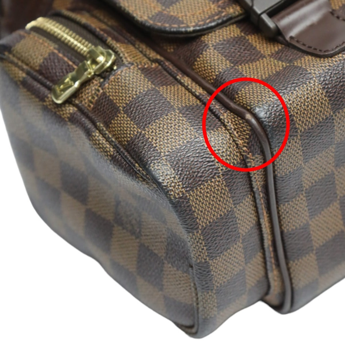 Louis Vuitton Shoulder Bag Damier Canvas Brown Shoulder Bag Damier Reporter Melville Mens
