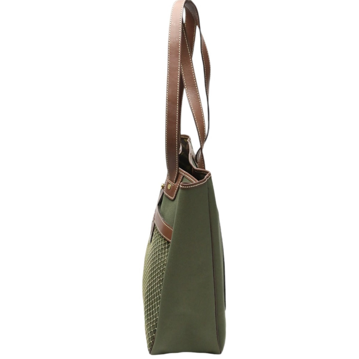Hunting World Tote Bag Leather Khaki Tote Bag Mens(Unisex)