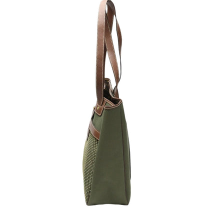 Hunting World Tote Bag Leather Khaki Tote Bag Mens(Unisex)