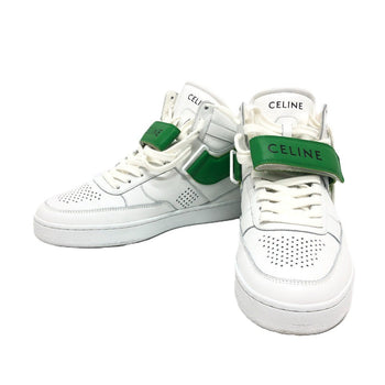 Celine Sneakers Leather White Velcro Strap 39