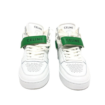 Celine Sneakers Leather White Velcro Strap 39
