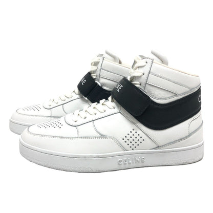 Celine Sneakers Leather White Velcro Strap 39