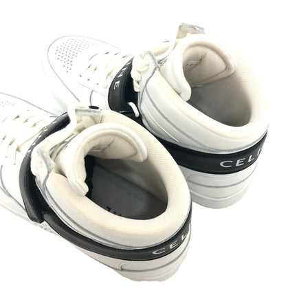 Celine Sneakers Leather White Velcro Strap 39