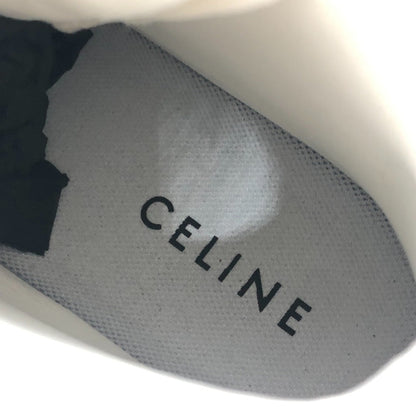 Celine Sneakers Leather White Velcro Strap 39