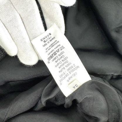 Celine Riders Jacket Leather, Cotton Black Women 34
