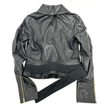 Celine Riders Jacket Leather, Cotton Black Women 34