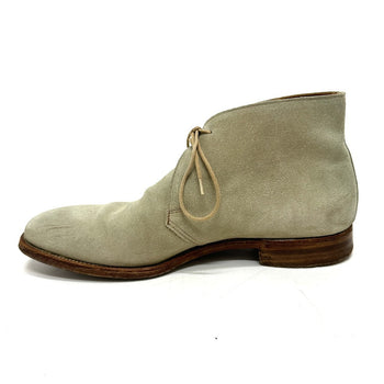 Crockett&Jones Boots Suede / Leather Gray Mens 7E