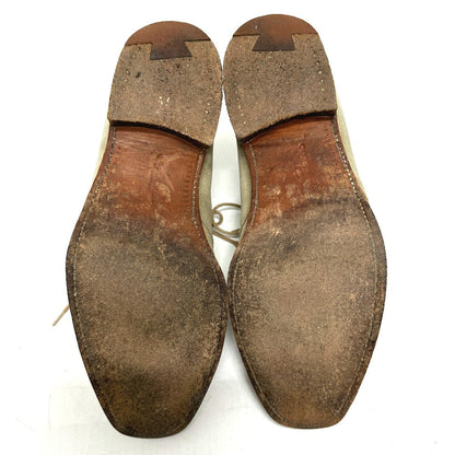 Crockett&Jones Boots Suede / Leather Gray Mens 7E