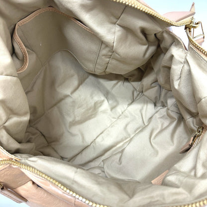 Celine Handbag Leather Beige