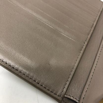 Celine Folded Wallet 10B643Bru Leather Gray Bicolor Medium Strap Wallet Women