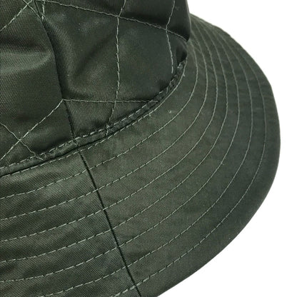 Celine Hat 2Aub8930C Nylon Khaki X Orange Quilting Logo Women S