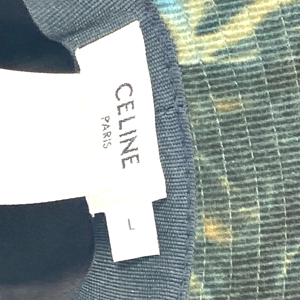 Celine Hat 2Au5B214Q Cotton Green Corduroy Tie-Dye Logo Hat Unisex(Unisex) L