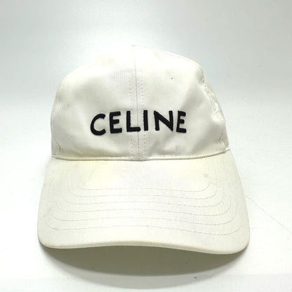 Celine Cap 2Aus9969P Cotton White Embroidery Baseball Cap M