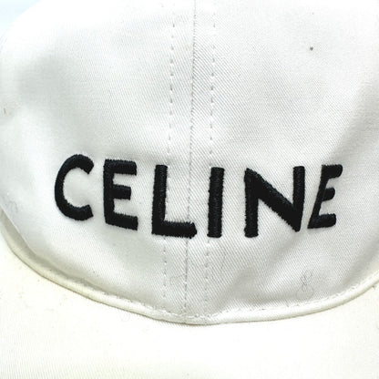 Celine Cap 2Aus9969P Cotton White Embroidery Baseball Cap M