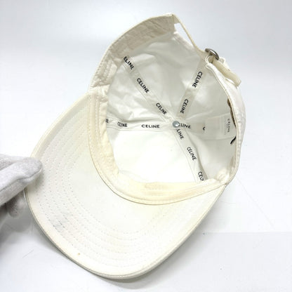 Celine Cap 2Aus9969P Cotton White Embroidery Baseball Cap M