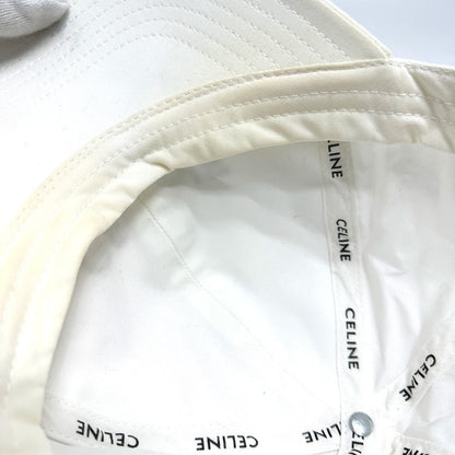 Celine Cap 2Aus9969P Cotton White Embroidery Baseball Cap M