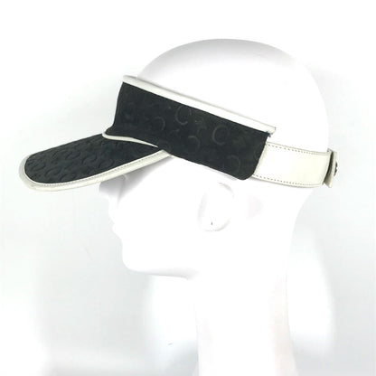 Celine Sun Visor Leather / Suede Black Triomphe Women