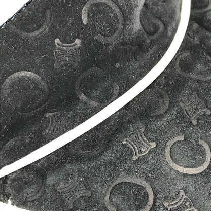 Celine Sun Visor Leather / Suede Black Triomphe Women