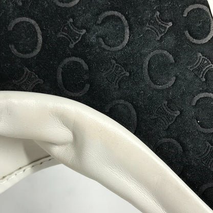 Celine Sun Visor Leather / Suede Black Triomphe Women