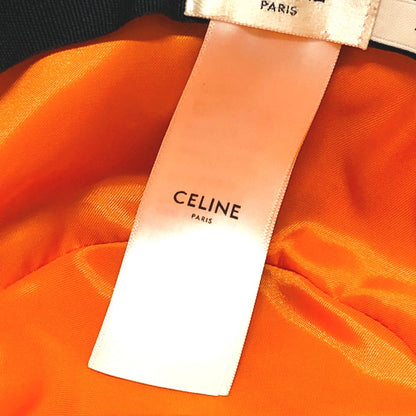 Celine Hat 2Aub0930C Nylon Black Logo Quilting ?