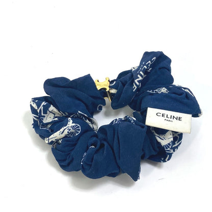 Celine Hair Accessory Silk Blue Sulky Logo Women
