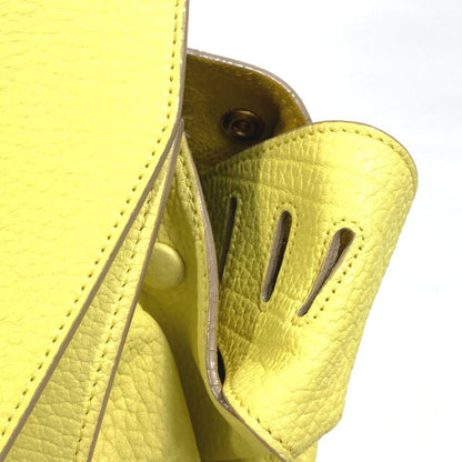 Celine Handbag 175883 Leather Yellow Tote Bag Belt Bag Thai Mini Thai Bag Women