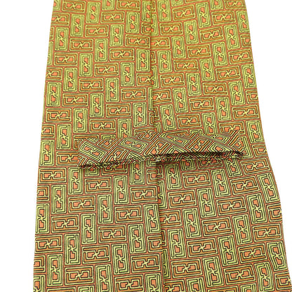 Fendi Tie Silk Green Mens