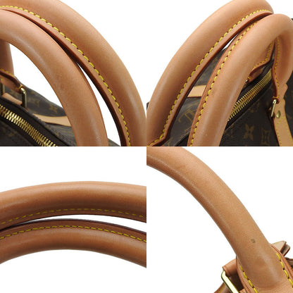 Louis Vuitton Boston Duffel Bag M41414 Monogram, Tanned Leather Brown Keepall 55 Bandouliere