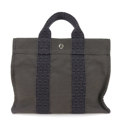 Hermes Tote Bag Canvas Gray Her Line Tote Pm Unisex(Unisex)