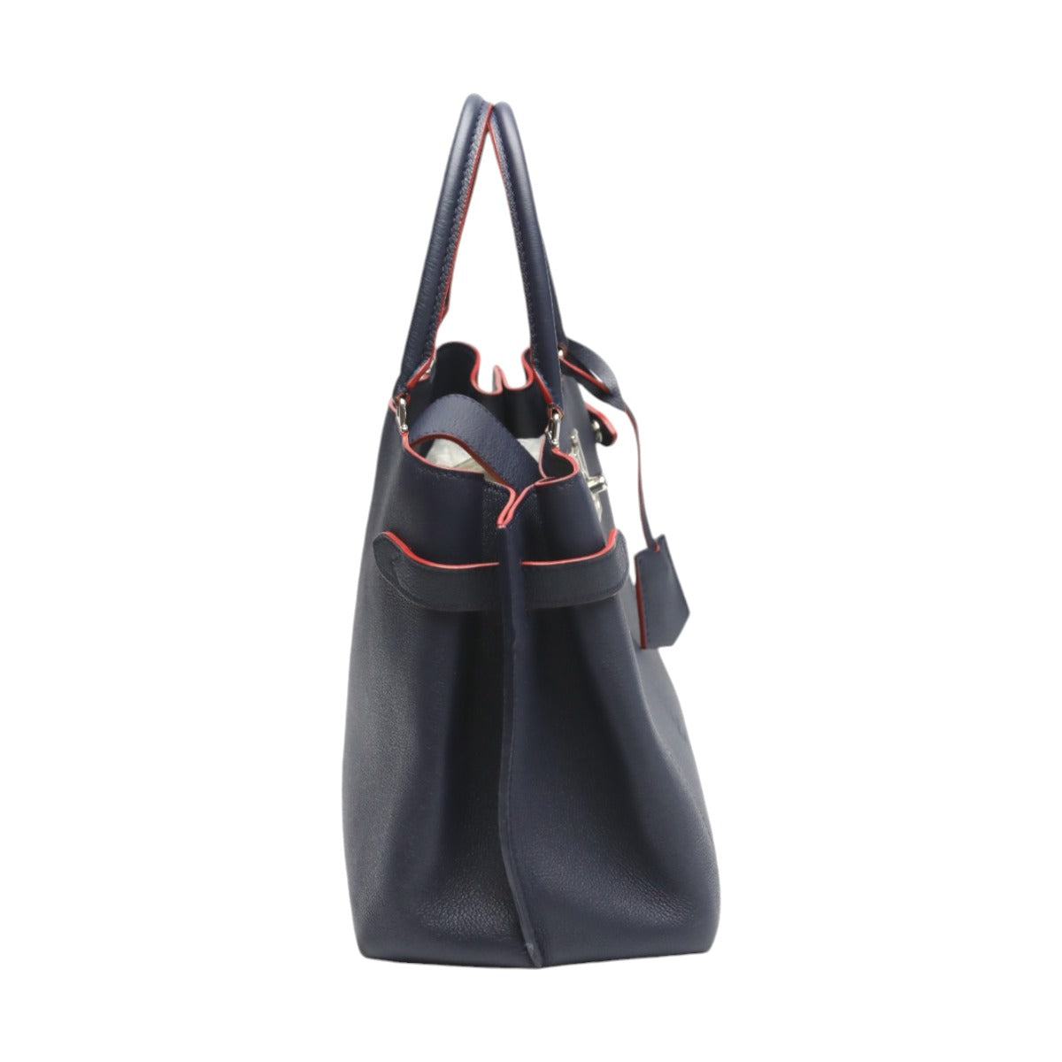 Louis Vuitton Handbag M53645 Calfskin Navy X Red 2Way Bag Rock Me Day Marine Rouge Women
