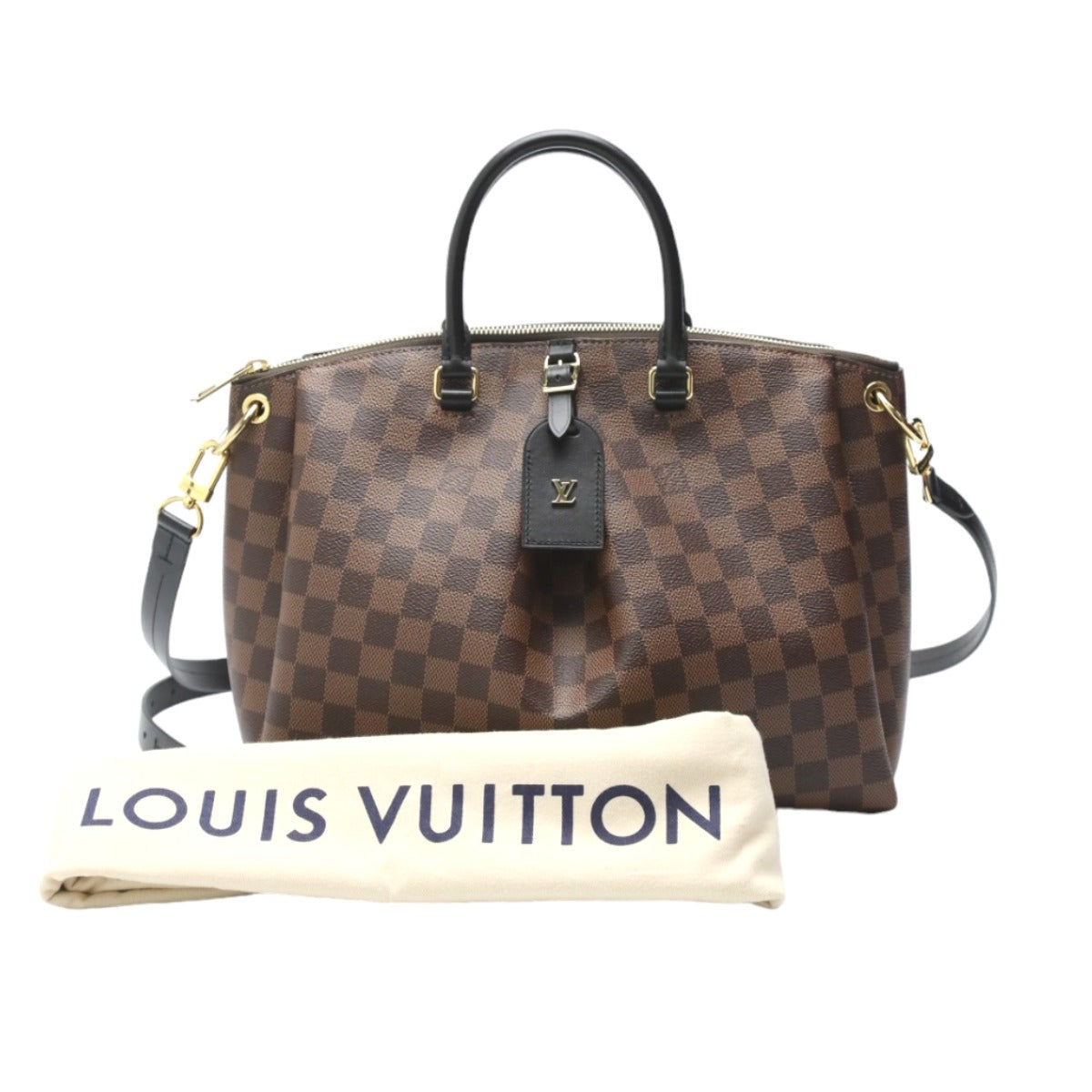 Louis Vuitton Tote Bag N45283 Damier Canvas Brown 2Way Bag Odeon Tote Mm Women