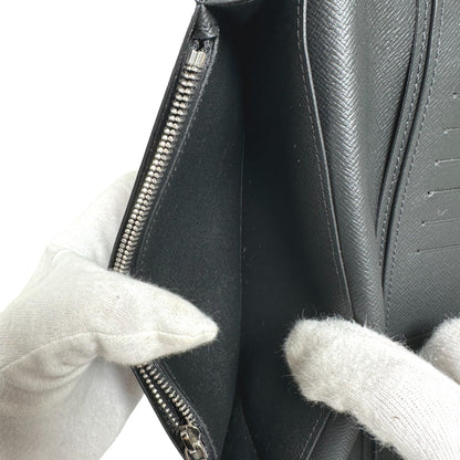 Louis Vuitton Long Wallet Purse M30501 Taiga Black Bifold Walletlong Wallet Taiga Portefeuille