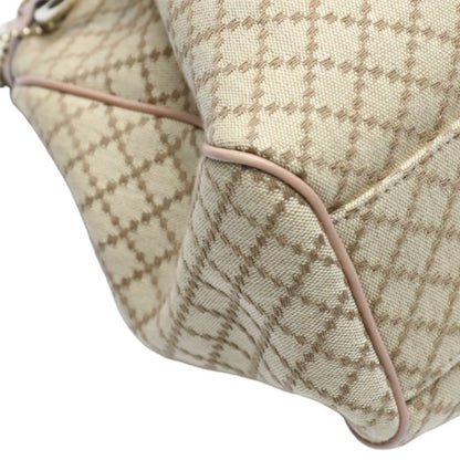 Gucci Tote Bag 211944 Gg Canvas Beige Handbag Diamante Canvas Women