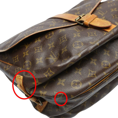 Louis Vuitton Shoulder Bag M42254 Monogram Canvas Monogram Canvas, Leather Brown Samuel 35 Monogram