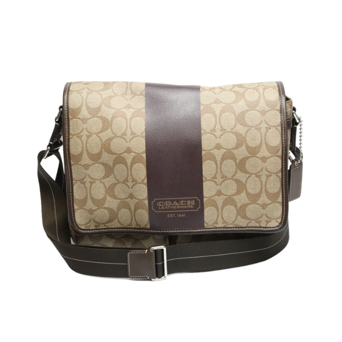 Coach Shoulder Bag F70432 Pvc / Leather Brown Messenger Bag Signature Women